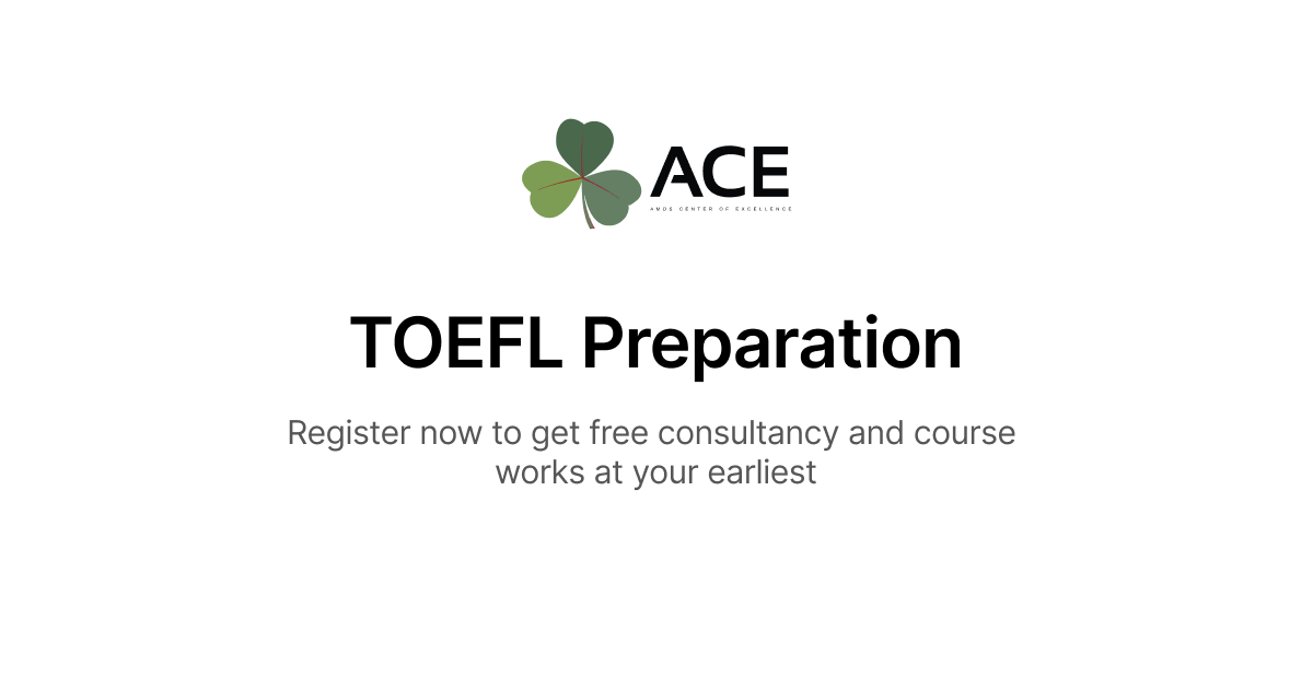 TOEFL Academic Preparation | Computer-Based English Test Training | A.C ...